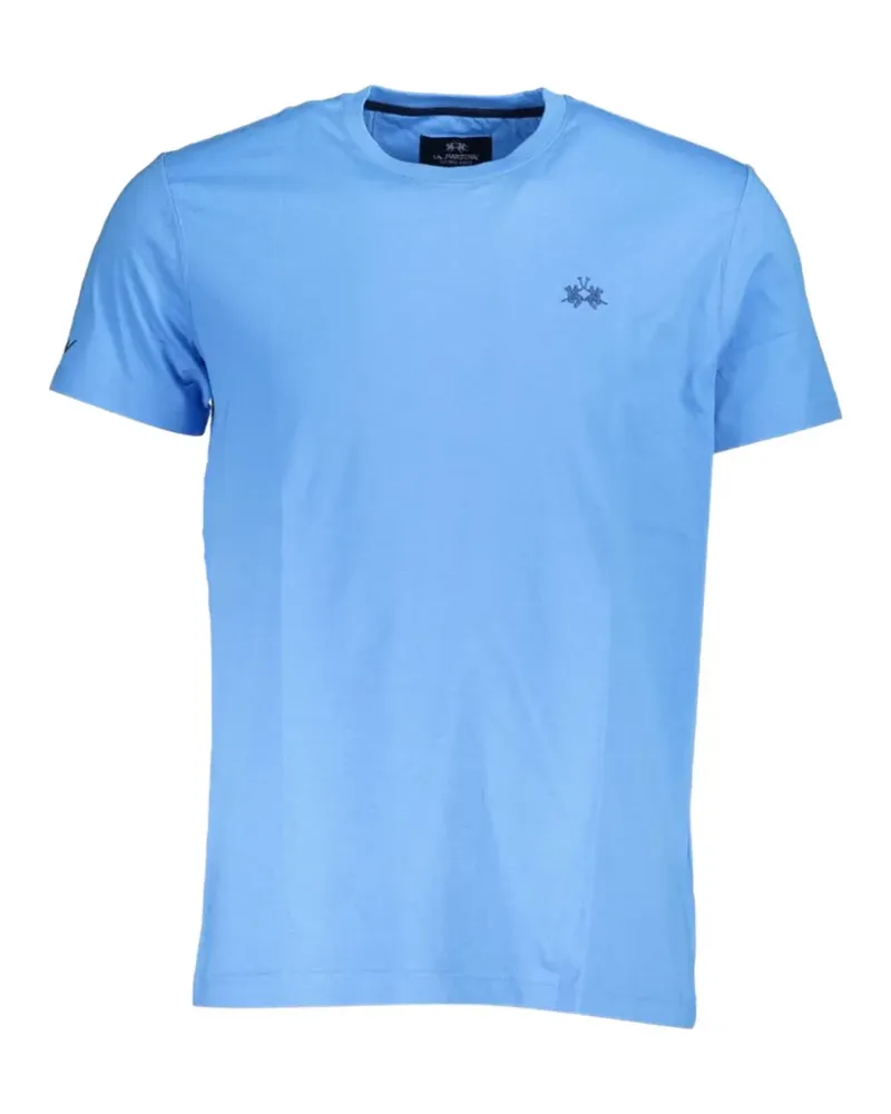La Martina T-Shirt mit Logo-Stickerei - Blau Blau