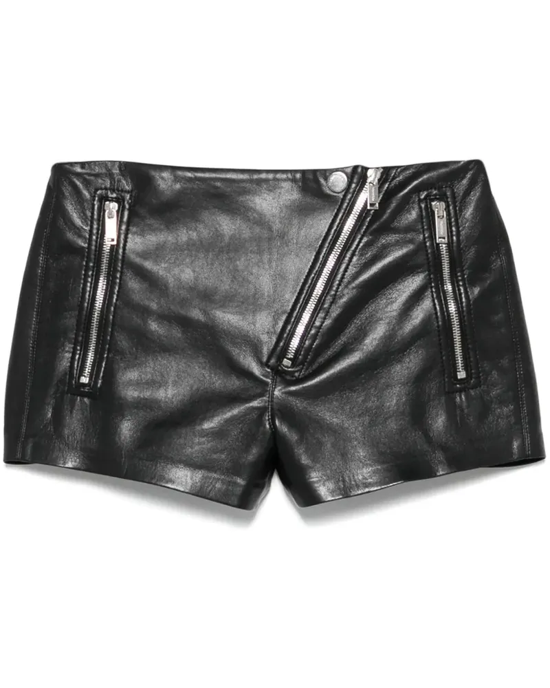 Nanushka Shorts aus Leder - Schwarz Schwarz
