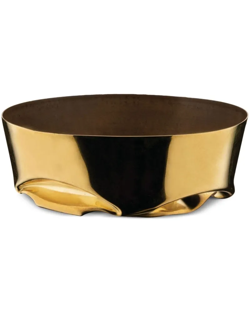 Alessi Compressioni Servierschale (12cm x 4cm) - Gold Gold