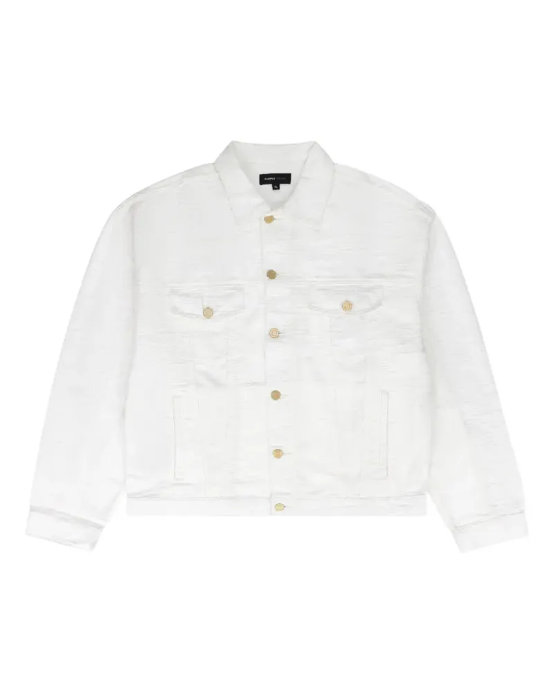 PURPLE BRAND jacquard denim jacket - Weiß Weiß