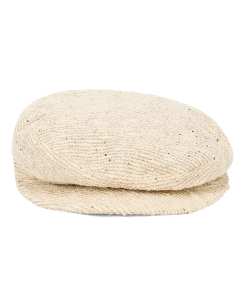 Fabiana Filippi Baskenmütze mit ovaler Form - Nude Nude