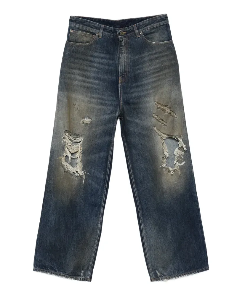 VETEMENTS distressed ripped jeans - Blau Blau