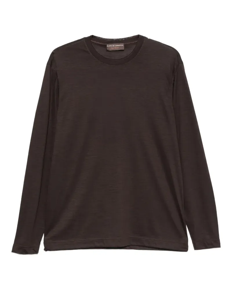 Filippo de Laurentiis Klassisches Langarmshirt - Braun Braun