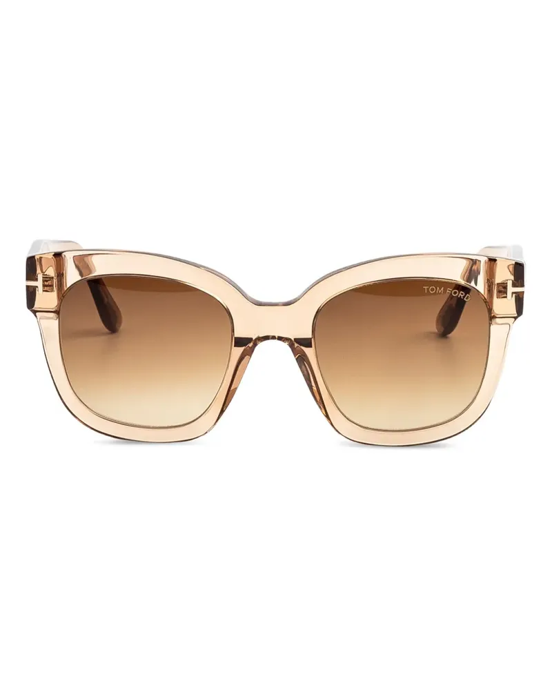 Tom Ford Beatrix Sonnenbrille mit Cat-Eye-Gestell - Nude Nude