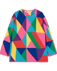 Comme des Garçons Geometrisch gemusterter Pullover Rot