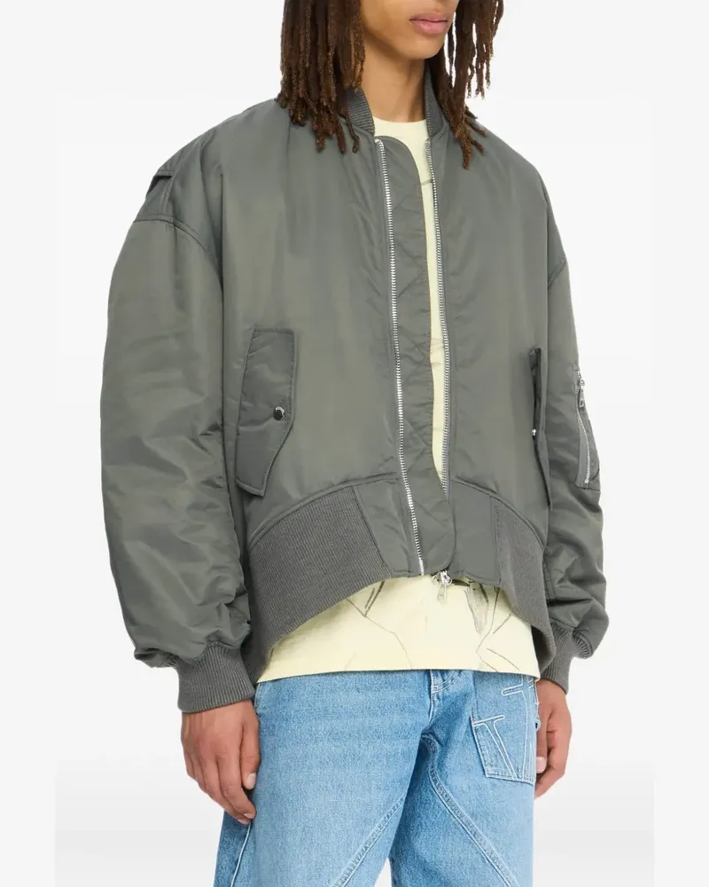 J.W.Anderson Bomberjacke mit Reißverschluss - Grau Grau