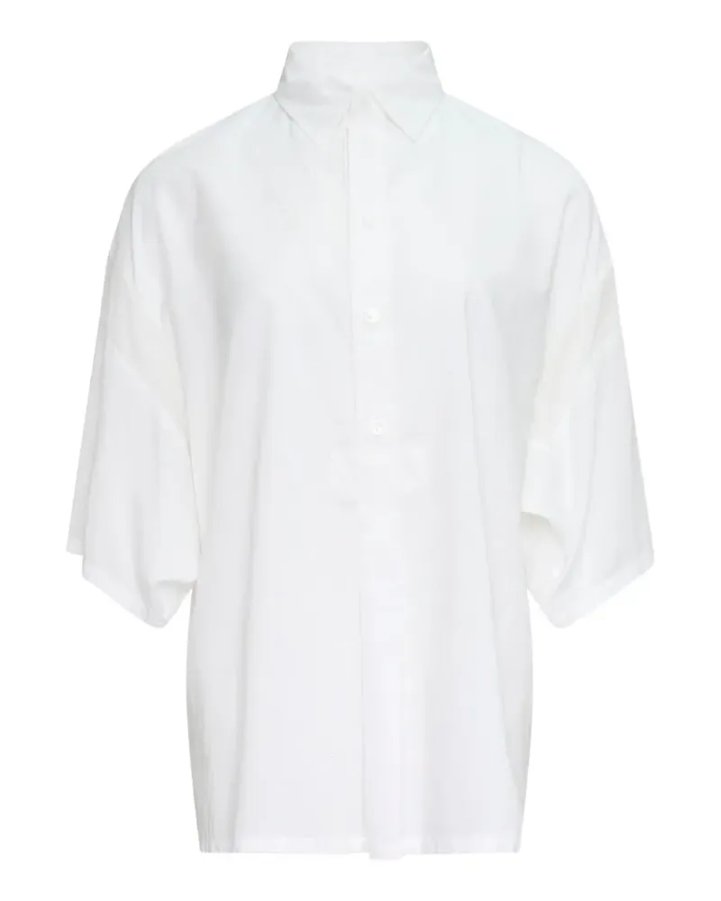 Yohji Yamamoto short-sleeve shirt - Weiß Weiß
