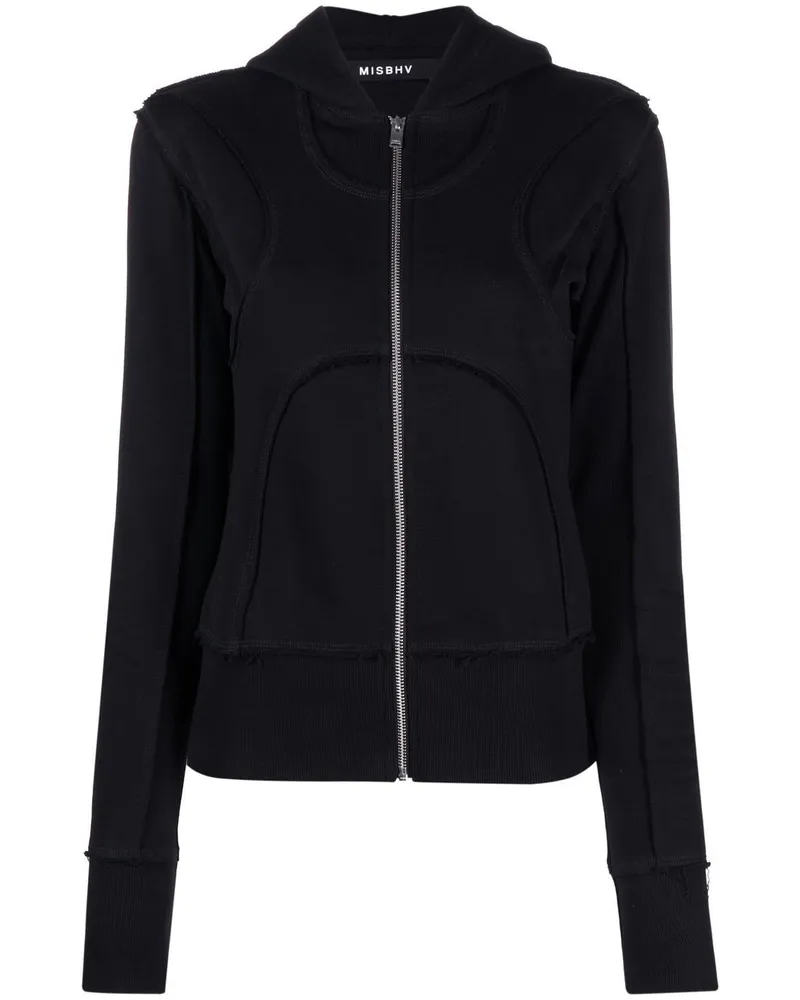 MISBHV Gefütterte Kapuzenjacke - Schwarz Schwarz
