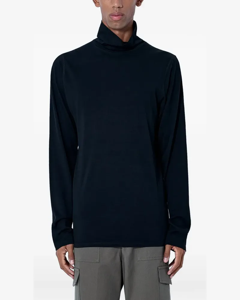 Rier Glattstrick-Rollkragenpullover - Schwarz Schwarz
