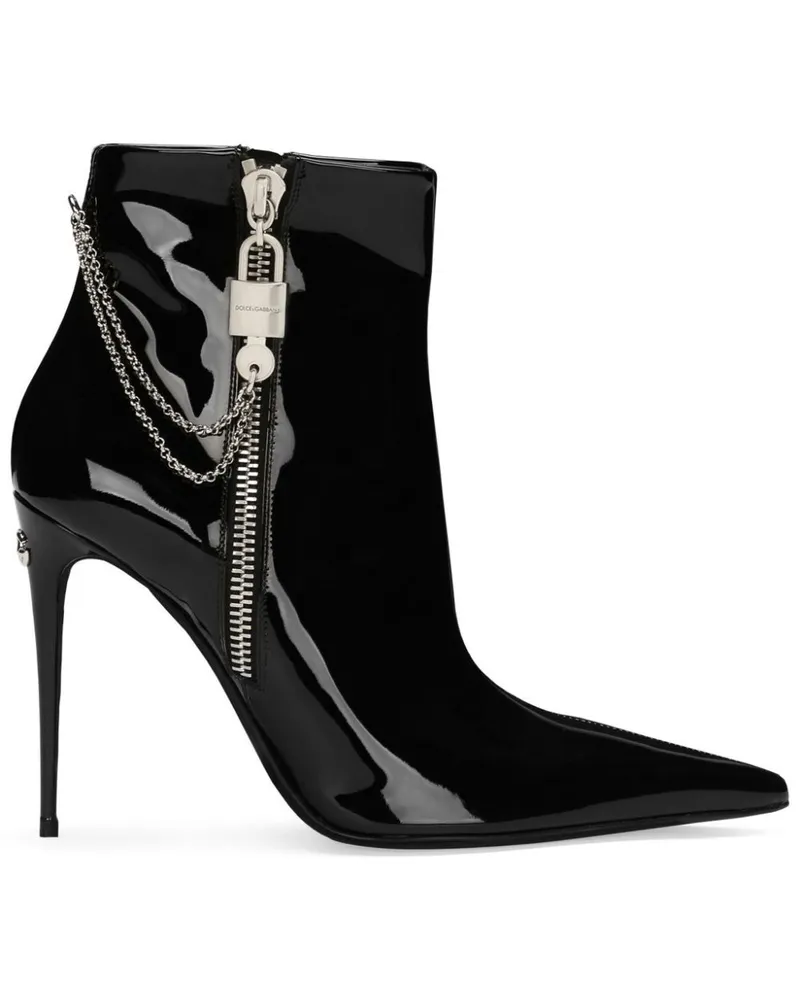 Dolce & Gabbana Stiefeletten 105mm - Schwarz Schwarz
