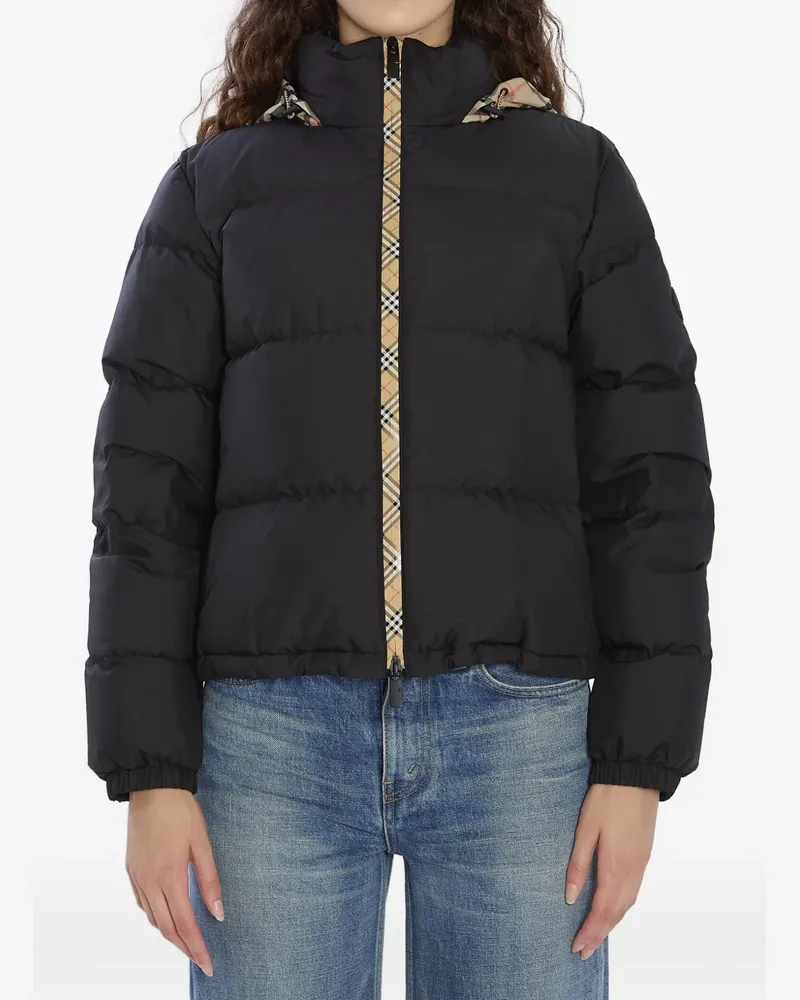 Burberry Steppjacke mit Kapuze - Schwarz Schwarz