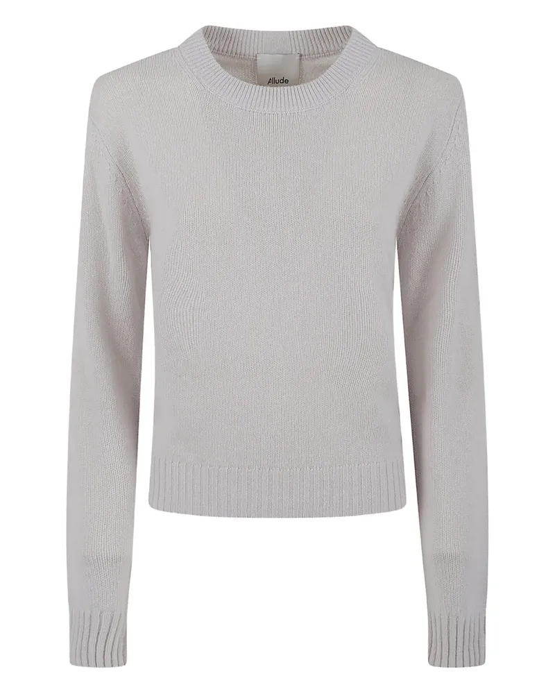 ALLUDE ribbed crew-neck sweater - Nude Nude