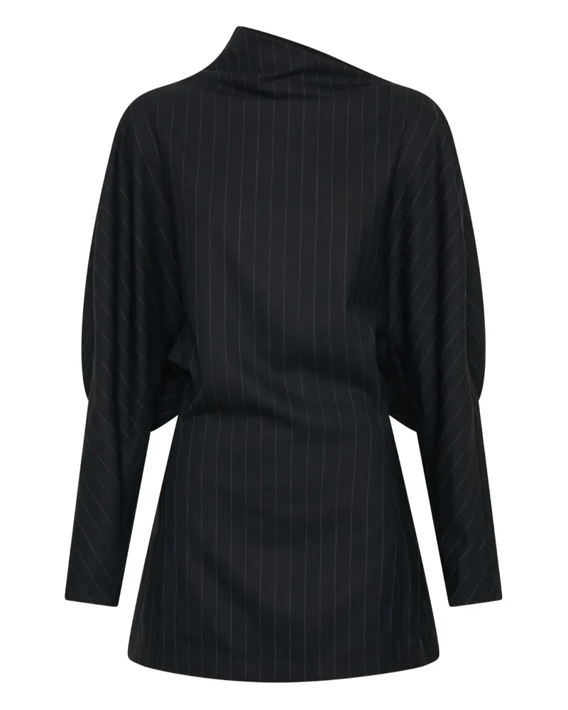 NICHOLAS Anika pinstripe mini dress - Schwarz Schwarz
