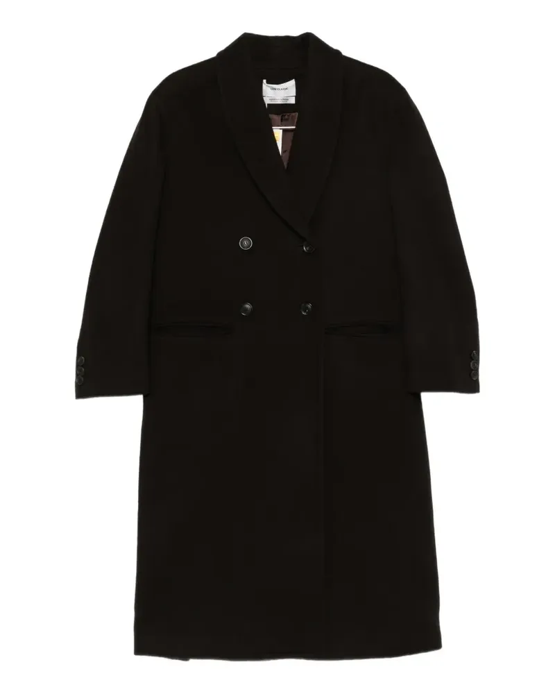 LOW CLASSIC double-breasted shawl-collar coat - Braun Braun