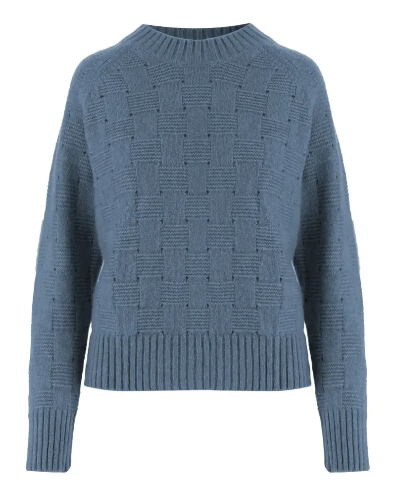 ALLUDE Pullover mit rundem Ausschnitt - Blau Blau