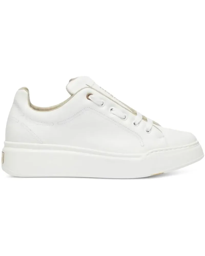 Max Mara Sneakers mit Schnürung - Weiß Weiß