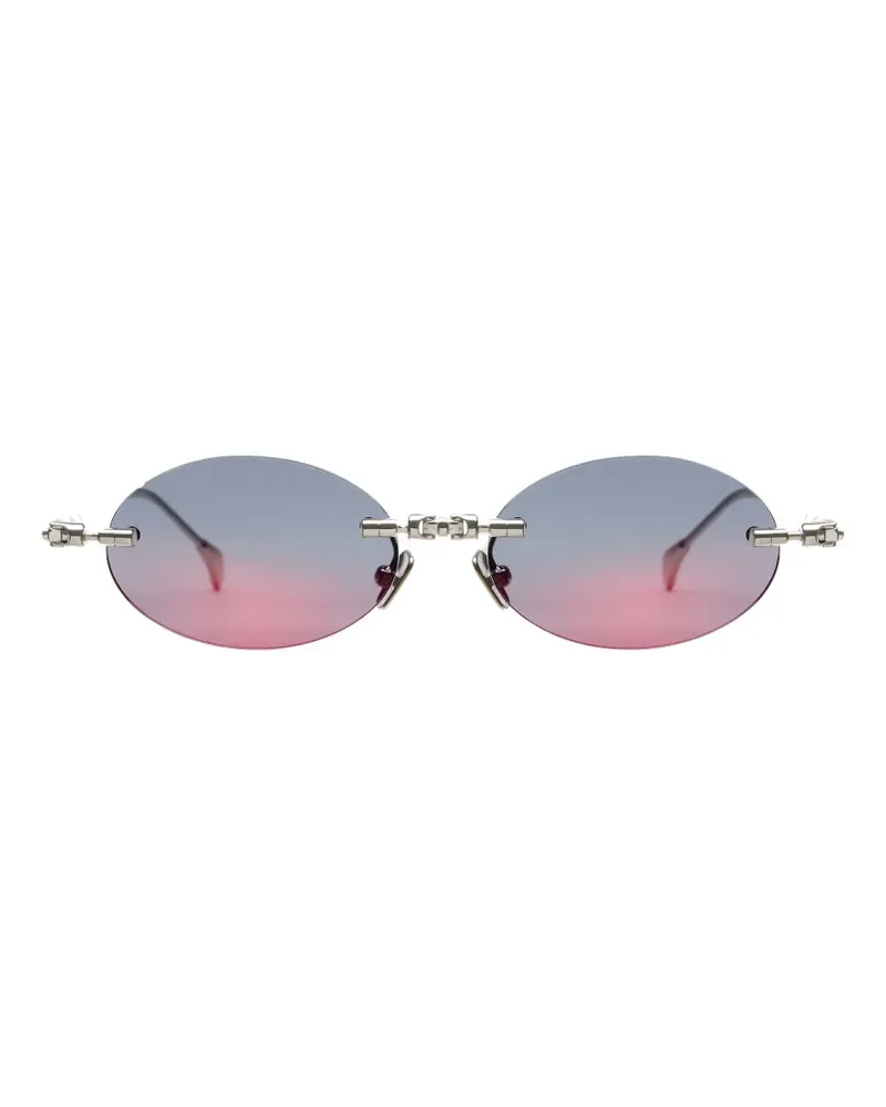 KUBORAUM frameless oval-frame sunglasses - Silber Silber