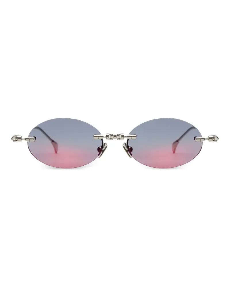 KUBORAUM frameless oval-frame sunglasses - Silber Silber
