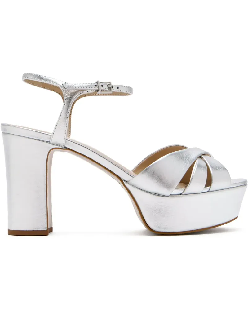 Schutz Sandalen mit Plateau 105mm - Silber Silber