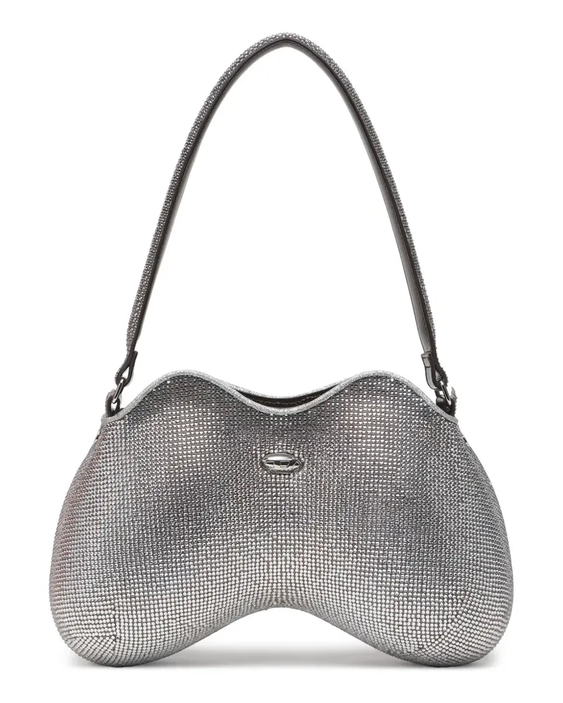 Diesel Double-D Schultertasche - Silber Silber
