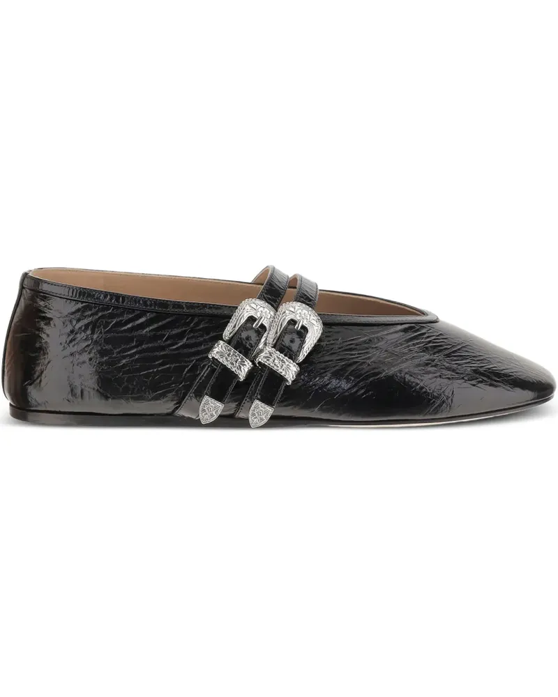 Le Monde Béryl Sandalen mit Schnalle - Schwarz Schwarz