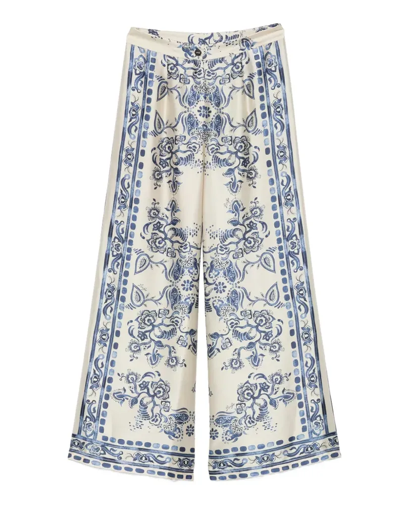 Liu Jo Hose mit Blumenprint - Nude Nude