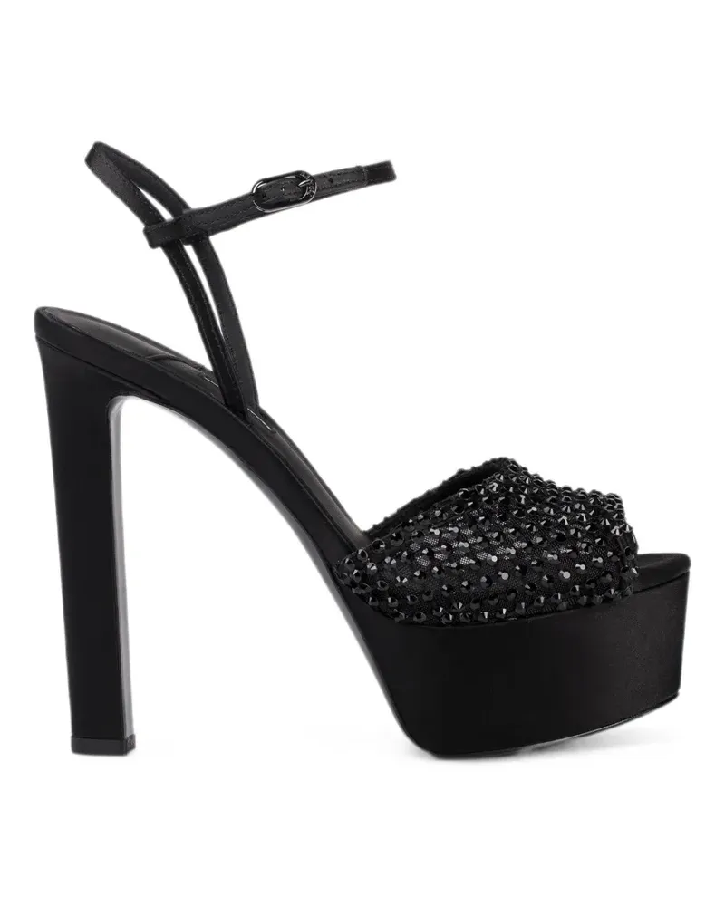 Le Silla Gilda Sandalen mit Kristallen - Schwarz Schwarz