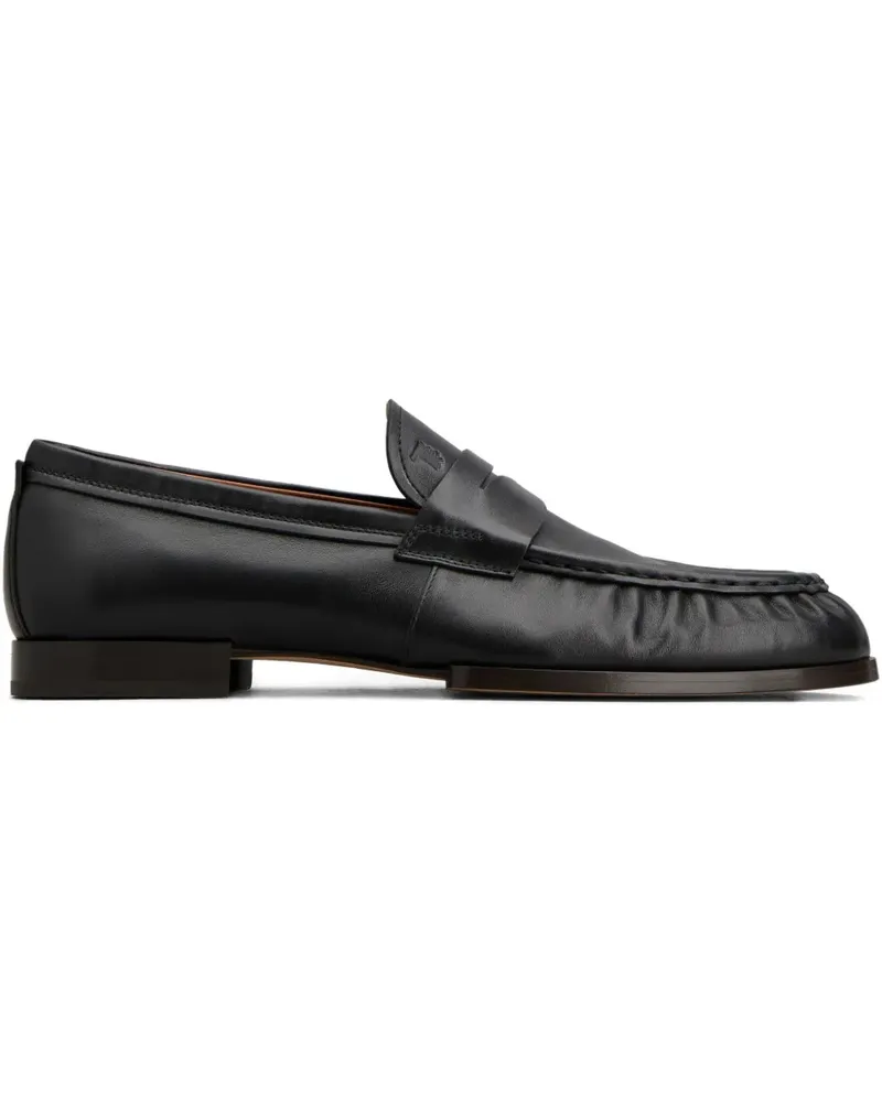 TOD'S Penny-Loafer aus Leder - Schwarz Schwarz