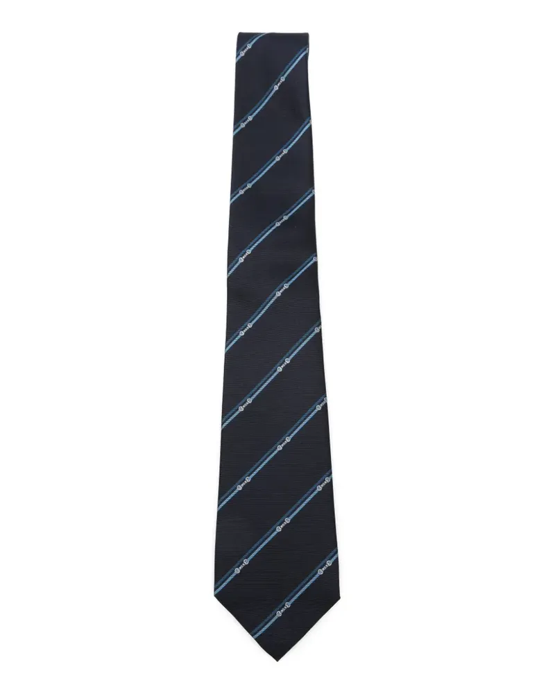Gucci Gestreifte Krawatte - Blau Blau