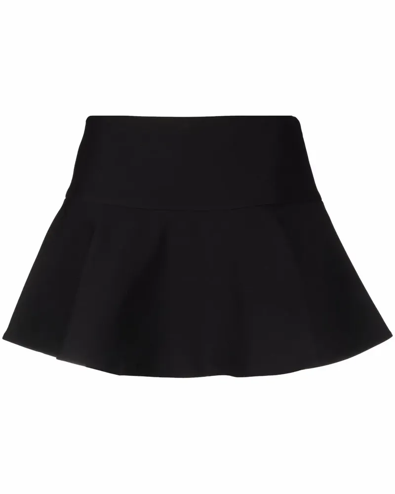 Valentino Garavani Ausgestellter Minirock - Schwarz Schwarz