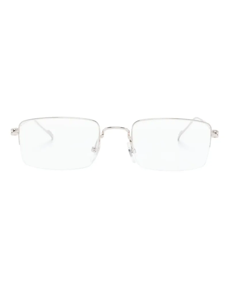 Cartier Brille mit eckigem Gestell - Silber Silber