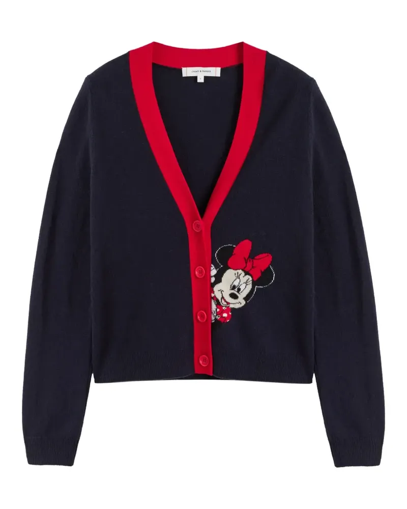 Chinti & Parker Minnie Peek Cardigan mit Tasche - Blau Blau