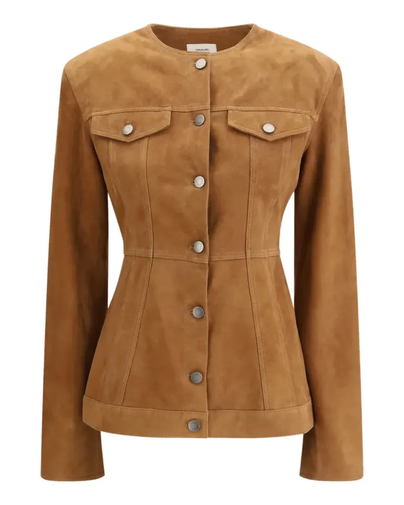 Haikure pocket suede jacket - Braun Braun