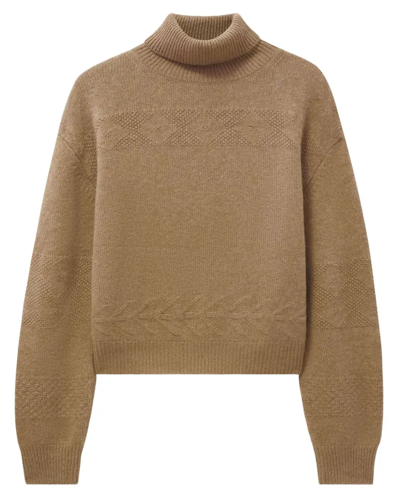 Pringle of Scotland Rollkragenpullover aus Kaschmir - Nude Nude