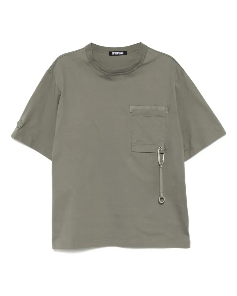 Spoonyard T-Shirt mit Tasche - Grün Grün