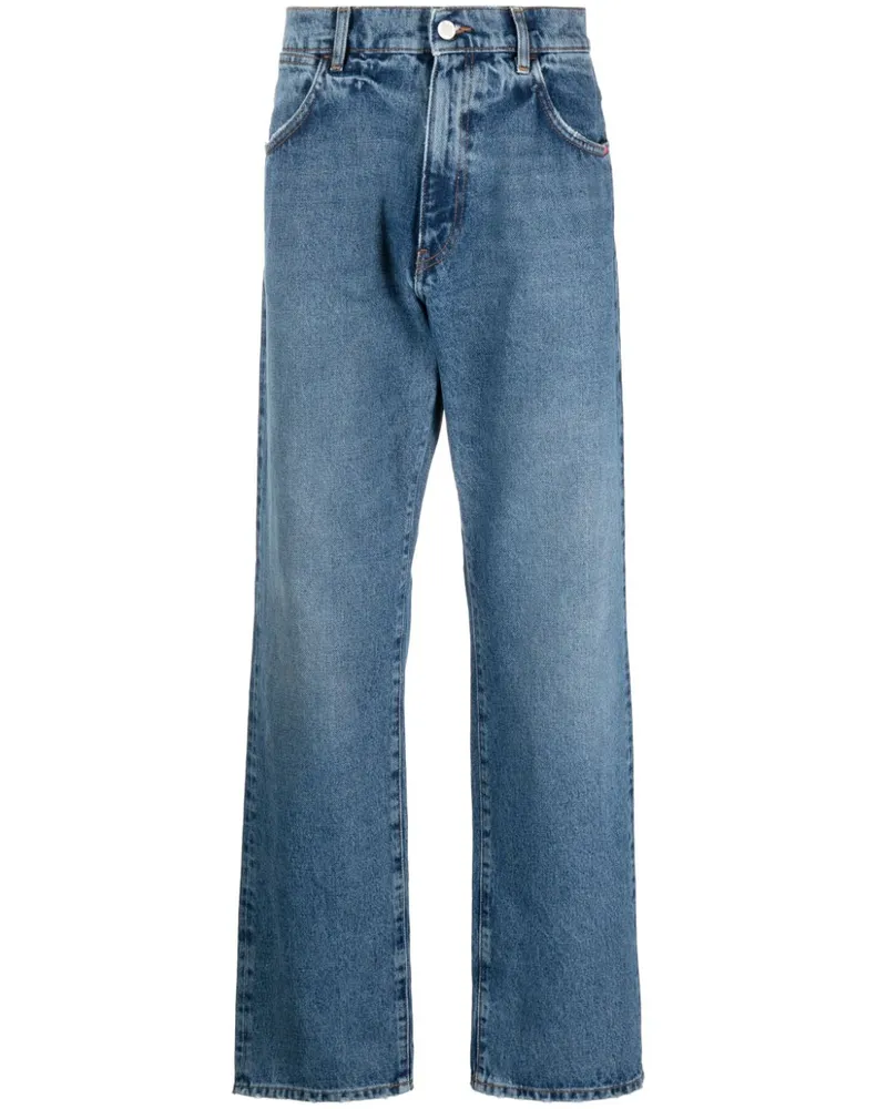 Amish Halbhohe Jeans mit lockerem Schnitt - Blau Blau