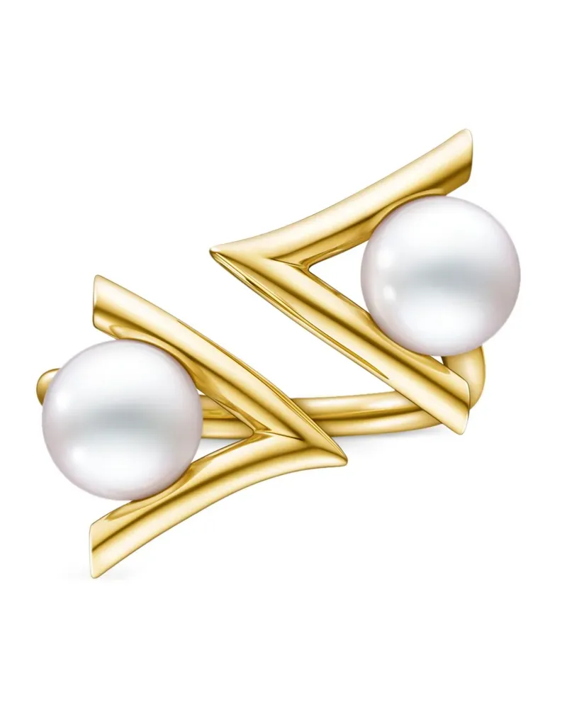 TASAKI 18kt Collection Line Danger Gelbgoldringe mit Perlen Gold