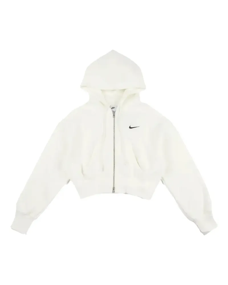 Nike NSW Phoenix Fleece-Hoodie mit Reißverschluss - Weiß Weiß