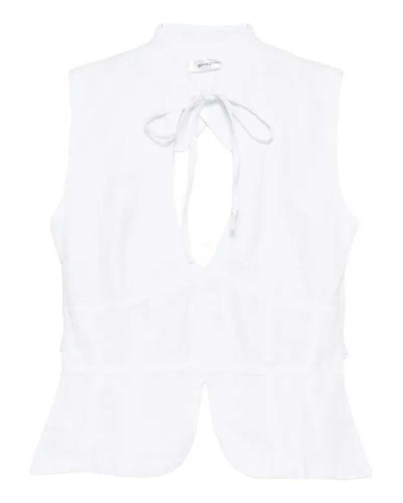 GIMAGUAS Coco tie-front top - Weiß Weiß