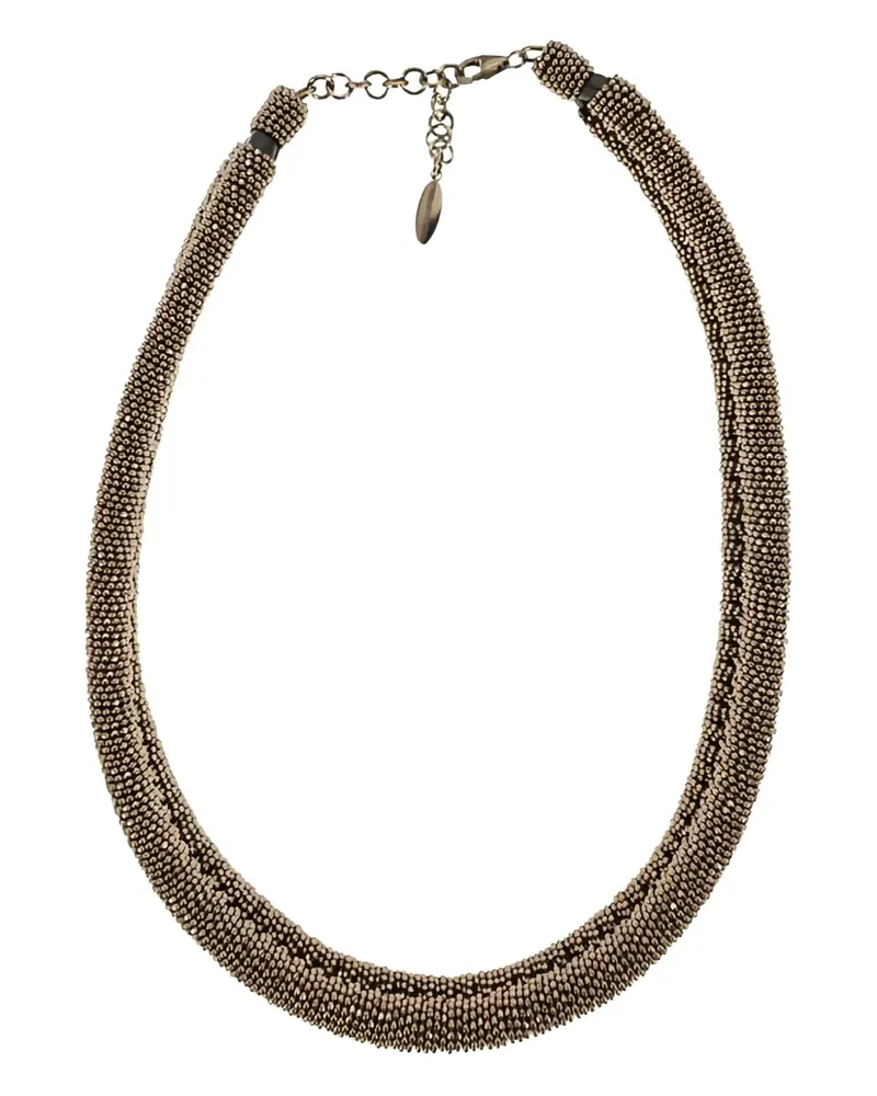 Brunello Cucinelli Halskette mit Perlen - Braun Braun