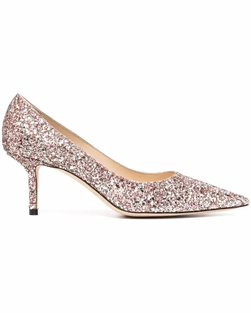 Jimmy Choo Spitze Pumps mit Glitter-Detail - Rosa Rosa