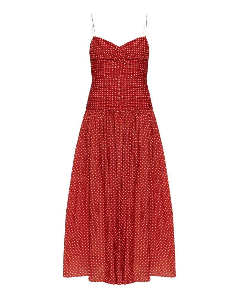 Matteau Gepunktetes Kleid - Rot Rot