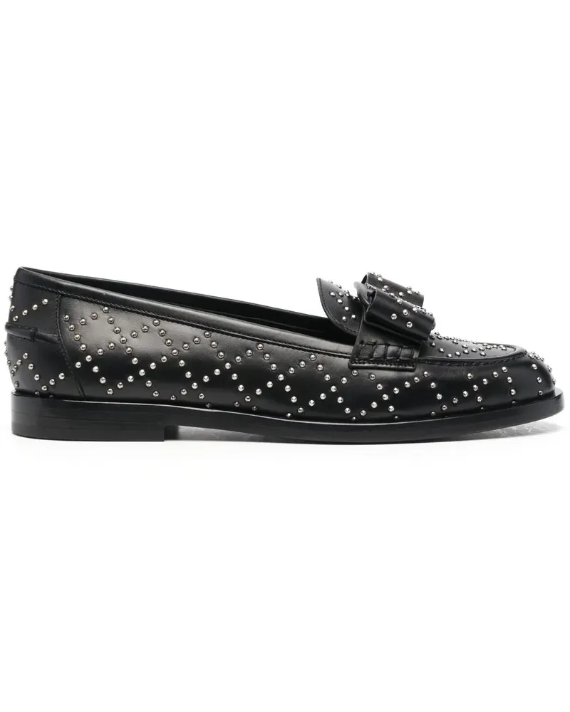 Ferragamo Viva Loafer mit Nieten - Schwarz Schwarz