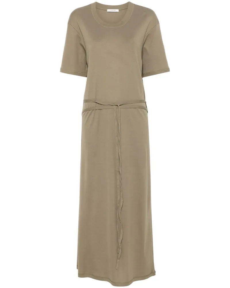 Christophe Lemaire T-Shirtkleid mit Gürtel - Grün Grün