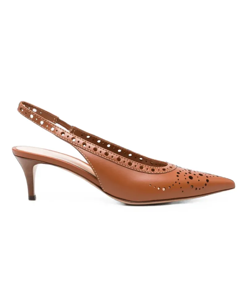 Gianvito Rossi Perforierte Pumps - Braun Braun