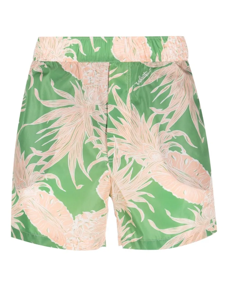 Valentino Garavani Badeshorts mit Ananas-Print - Grün Grün