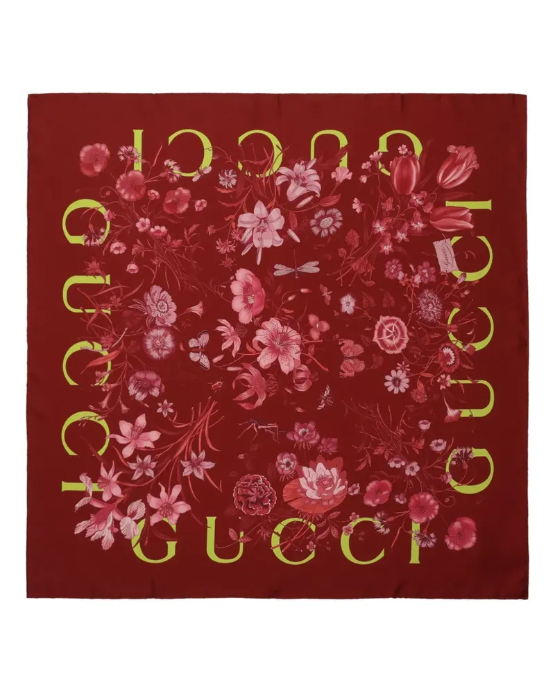 Gucci floral-print scarf - Rot Rot