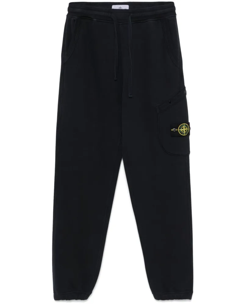 Stone Island Jogginghose mit Kompass-Patch - Blau Blau