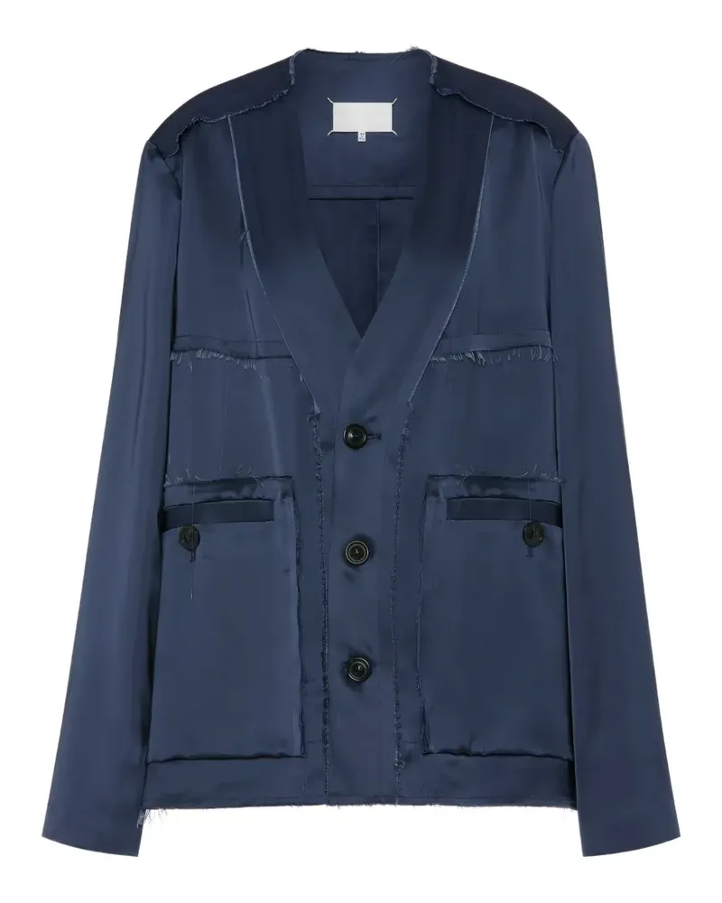 Maison Margiela Jacke mit V-Ausschnitt - Blau Blau