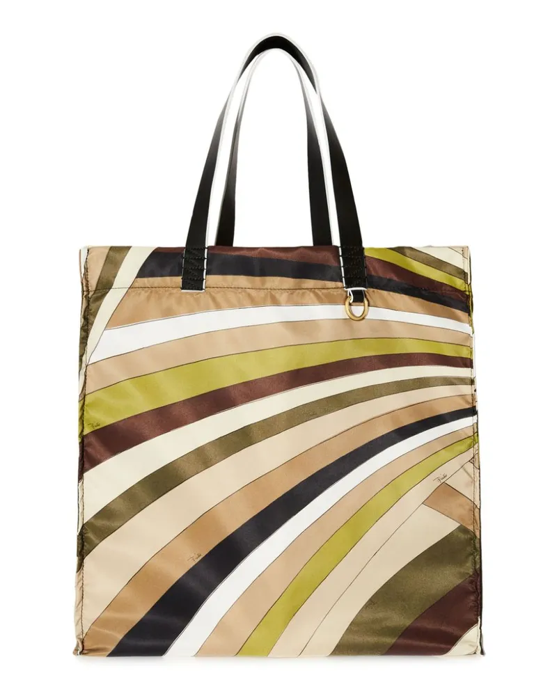 Emilio Pucci Yummy Handtasche mit Iride-Print Braun